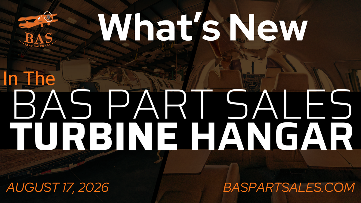 Cessna 500 Citation I Parts Coming Soon From BAS Part Sales