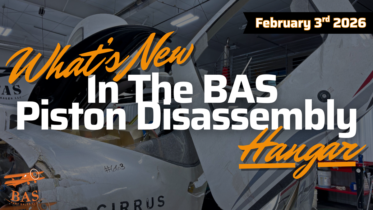 New In The BAS Disassembly Hangar February 3rd, 2026