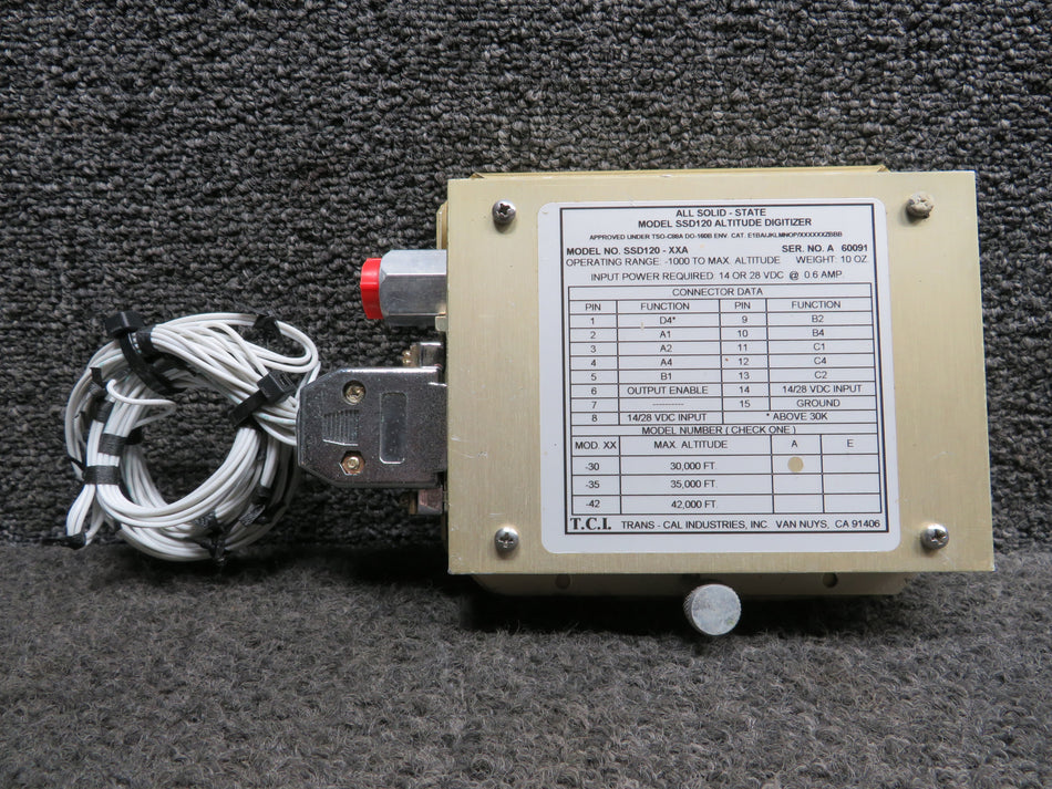 SSD120-30A Trans-Cal All Solid-State Altitude Digitizer (Volts: 14-28)