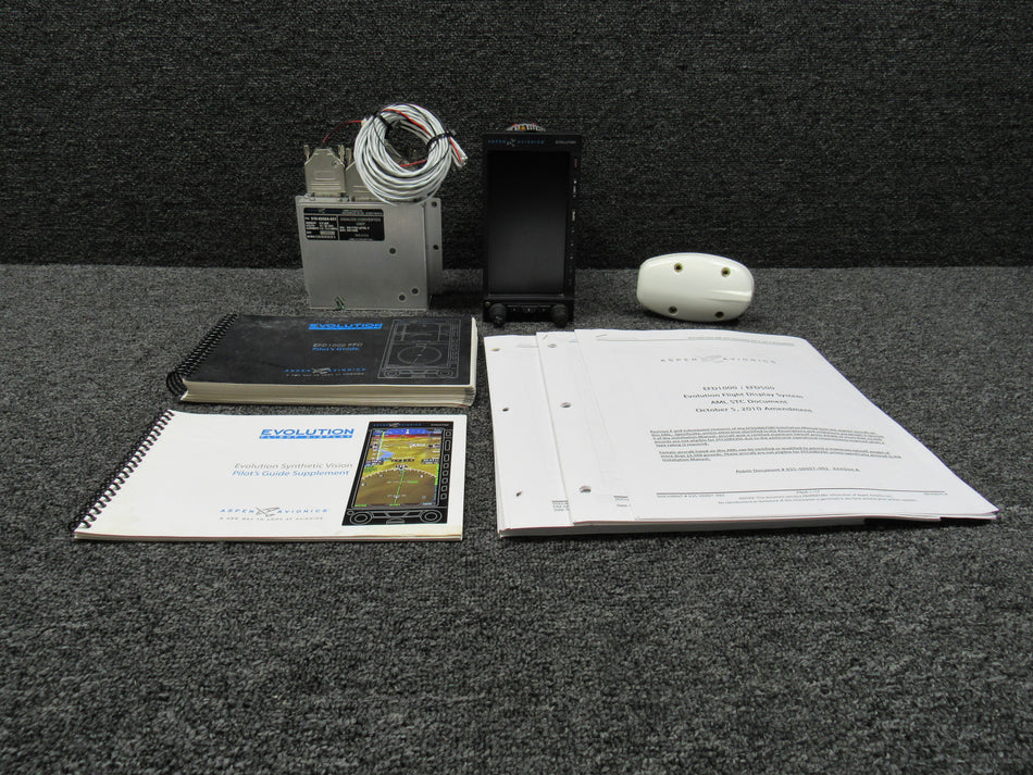 910-00001-001 Aspen Avionics EFD-1000 Display Unit with Converter, Sensor & STC