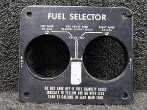 58-920026-5, 58-920032-7 Beech 58 Fuel Selector Escutcheon and Plate