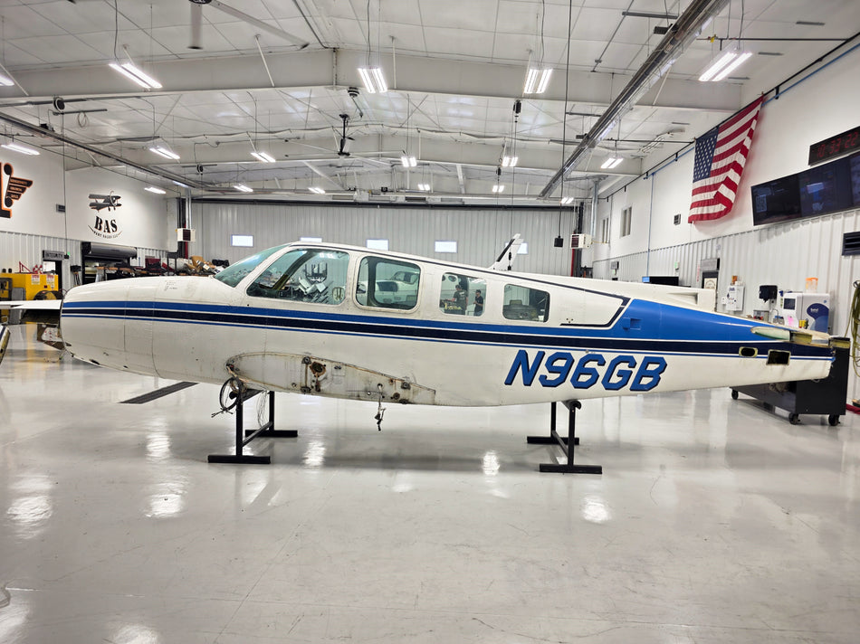 Beechcraft 58 Fuselage with Bill of Sale, Data Tag, Airworthiness & Logbooks