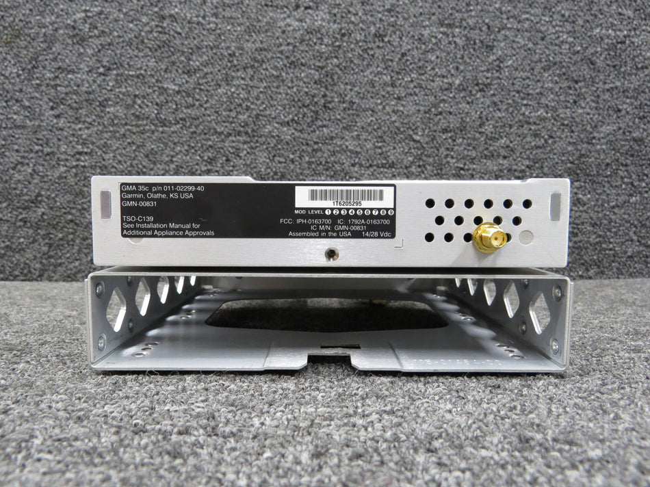 011-02299-40 Garmin GMA-35C Remote Mount Audio Selector Unit with Tray (14-28V)