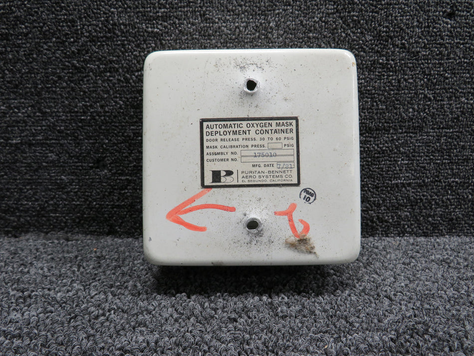 175010 Puritan-Bennett Automatic Oxygen Mask Deployment Container