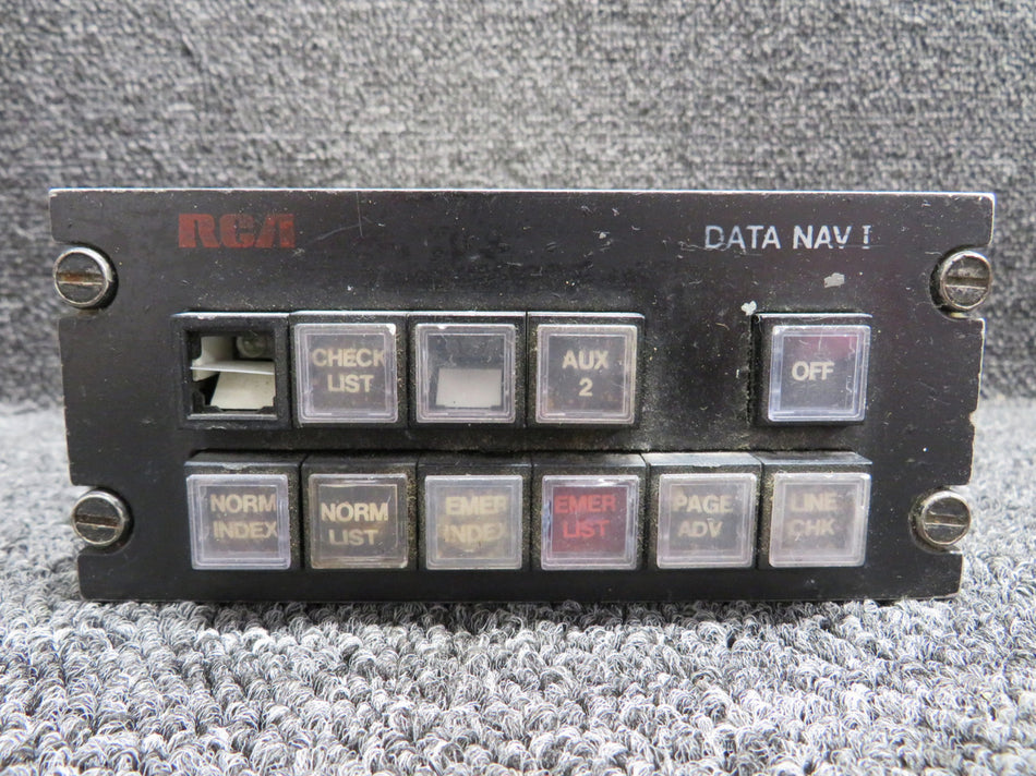 585863-1 Rev. C RCA-McCall Data-Nav 1 Unit with Tray (Missing Button Cover)