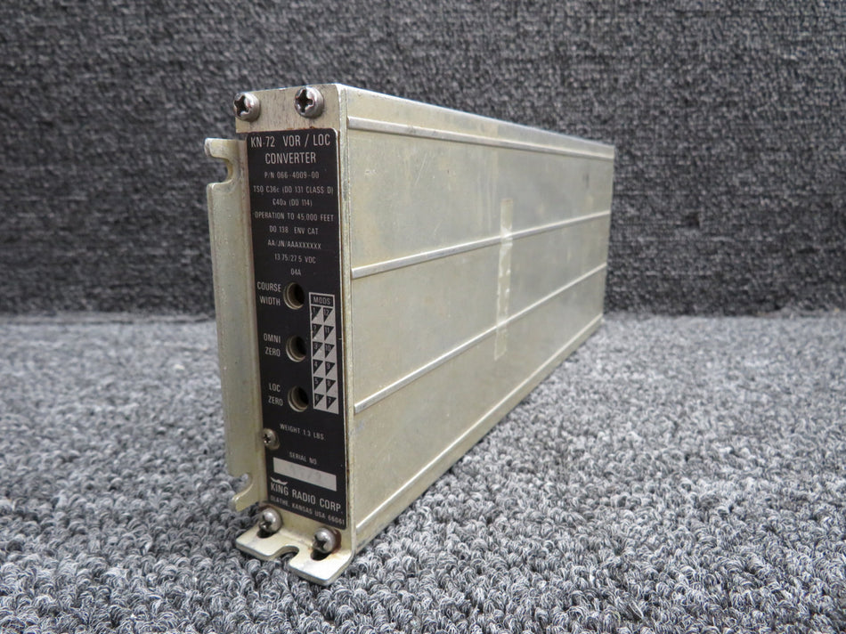 066-4009-00 King Radio KN-72 VOR-LOC Converter with Modifications (Volts: 14-28)