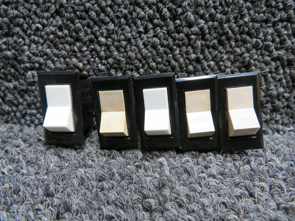 TA201-TW-B, S2160-1, Carling Rocker Switch (Set of 5)