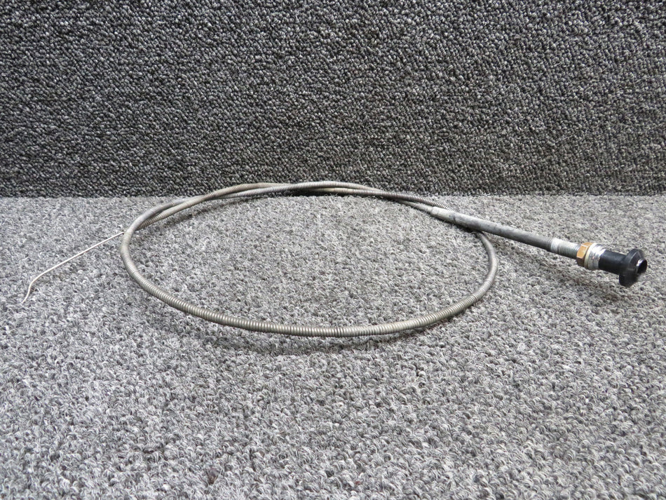S1241-37 Cessna 182Q Cabin Heat Control Cable Missing Button (Length: 53”)