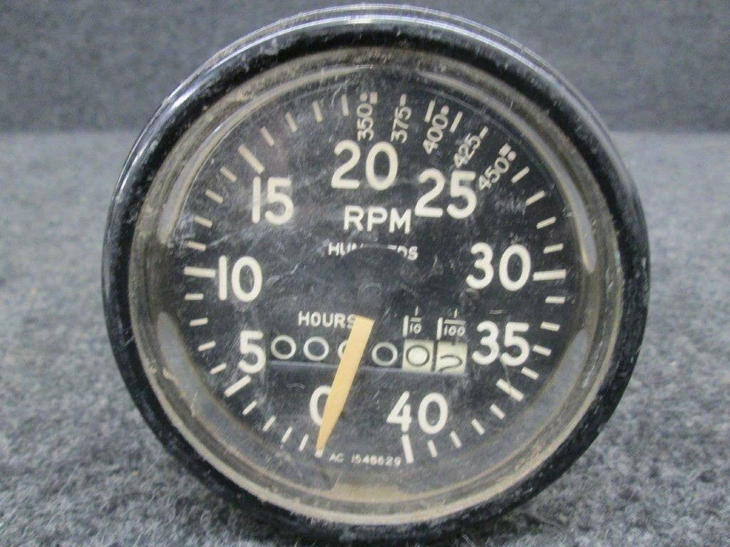 1548629 AC Tachometer Indicator (Hours: .02) BAS Part Sales | Airplane Parts