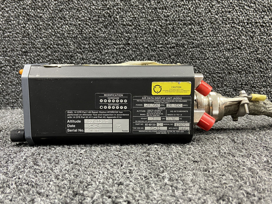9D-80130-1 Innovative Solutions 7H-31 Air Data Display Unit w Mods (28V)
