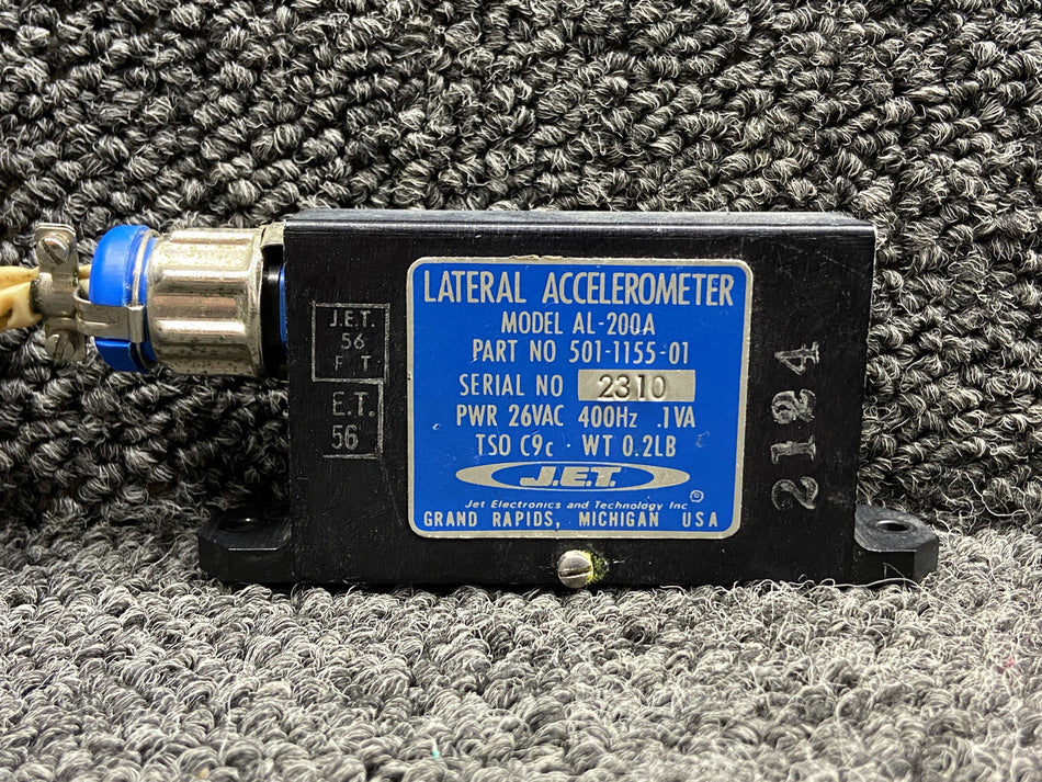501-1155-01 JET AL-200A Lateral Accelerometer Unit (26V)