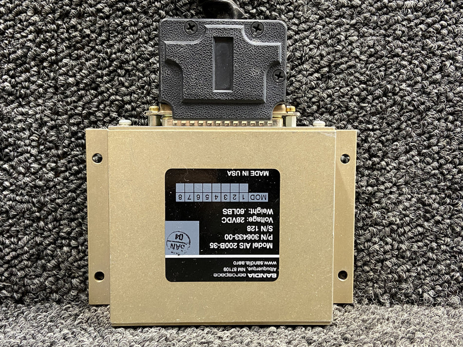 306433-00 Sandia Aerospace AIS200B-35 Relay Switching Unit (28V)