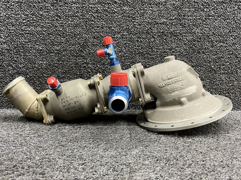 2780609-101, 2780624-102 Parker Refueling Pressure Adapter w Shut Off Valve