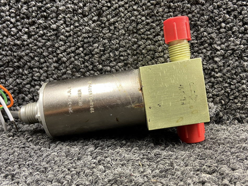 7912-576571-23 (Alt: 2780613-101) Parker Aft Fuel Solenoid Valve (24-32V)