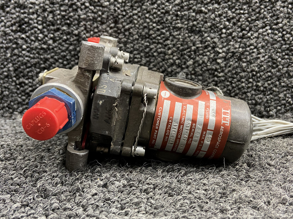 AV16E1182 ITT Aerospace Fuel Shut Off Valve Assembly (28V, 600 PSI)