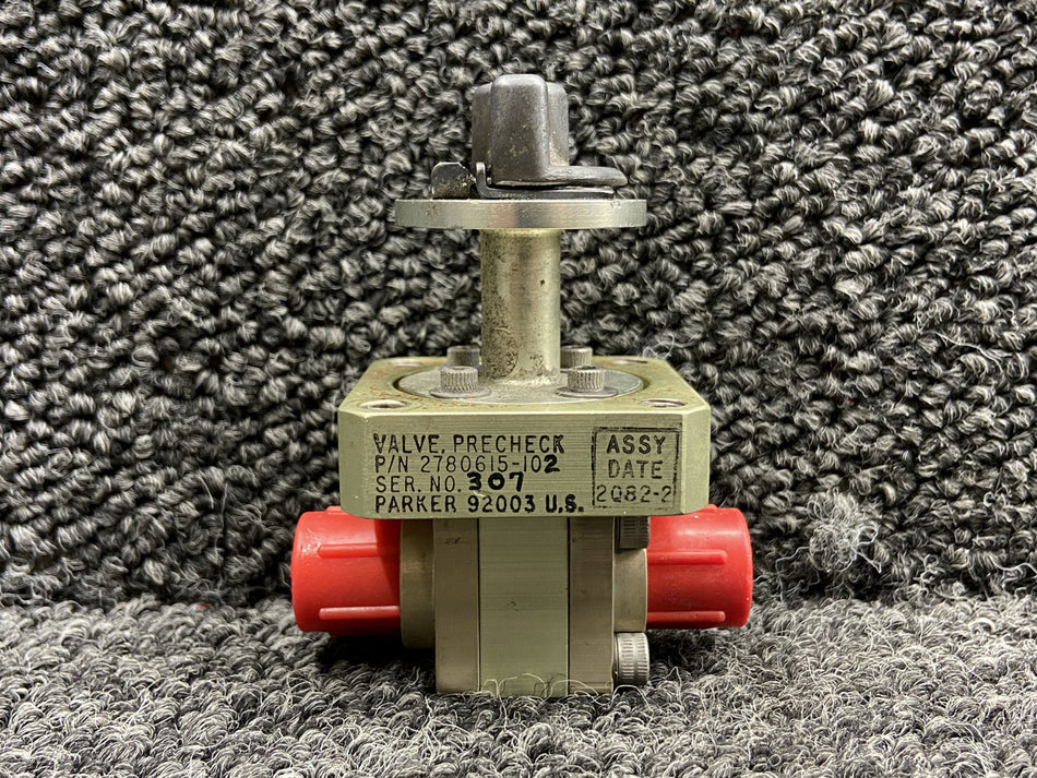 92003 (Alt: 2780615-102) Parker Fuel Pre-Check Valve Assembly