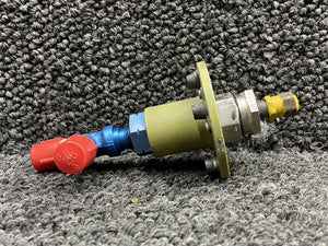 MS28889-1, 5417022-1 Lear Jet 55 Accumulator Air Charge Valve w Union