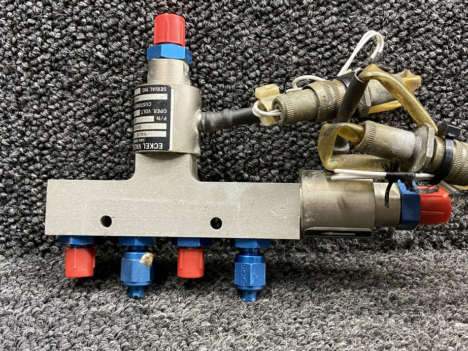AF56C-386 (Alt: 6600473-2) Eckel Static Shutoff Valve Assembly LH (18-30V)