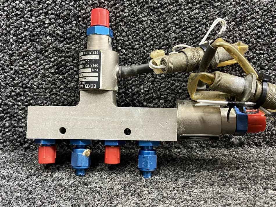 AF56C-386 (Alt: 6600473-2) Eckel Static Shutoff Valve Assembly LH (18-30V)