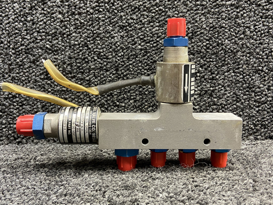 AF56C-384 (Alt: 6600473-1) Eckel Static Shutoff Valve Assembly RH (18-30V)