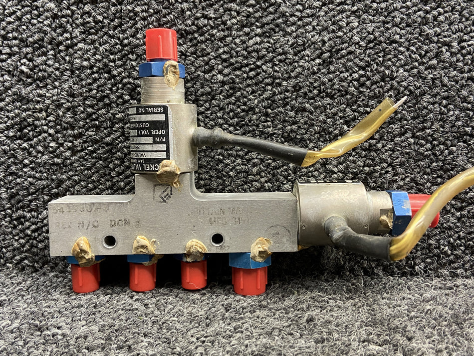 AF56C-384 (Alt: 6600473-1) Eckel Static Shutoff Valve Assembly RH (18-30V)