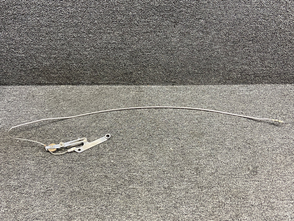 5415076-11 (Alt: 5415076-9) Lear Jet Upper Crew Door Uplock Release Cable w Bar