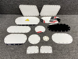 Lear Jet 55 Wing, Fuselage Inspection Panel Set