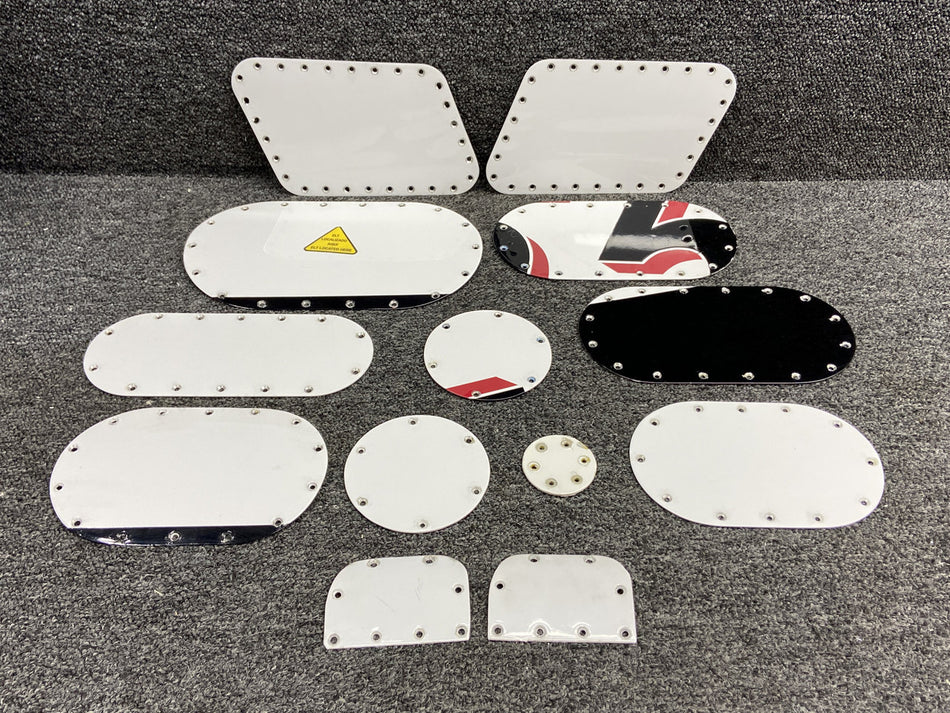 Lear Jet 55 Wing, Fuselage Inspection Panel Set