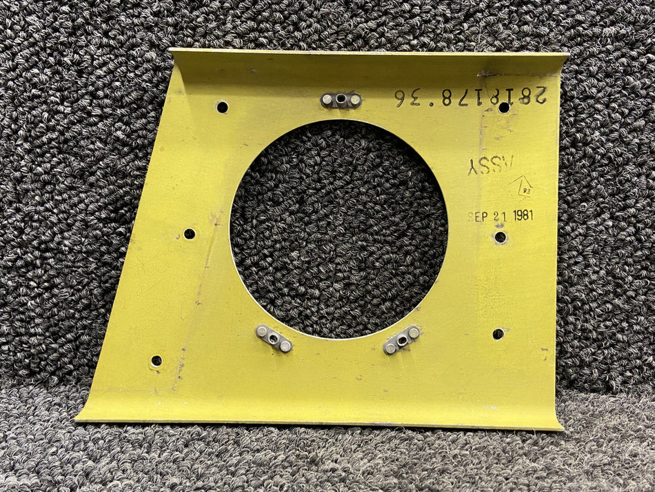 2818178-36 Lear Jet 55 Directional Gyro Mounting Plate RH