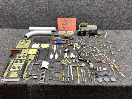 Learjet Lear Jet 55 Goodie Bag Set w Static Wicks, Instrument Mounts, Switches