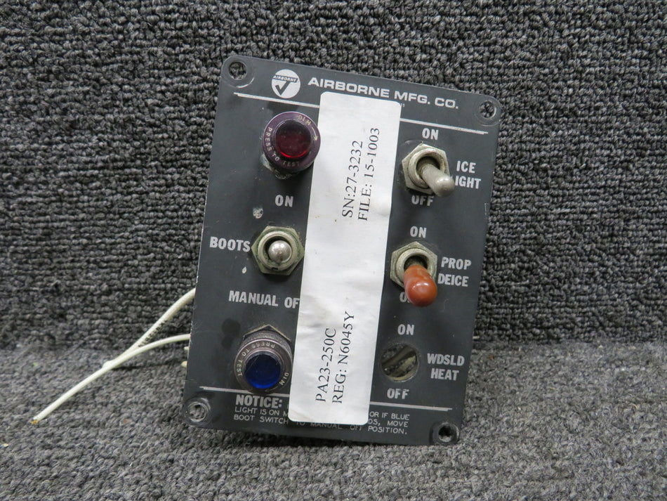 1E6-1-11R Airborne De-Icing Control Panel (Minus Switch)