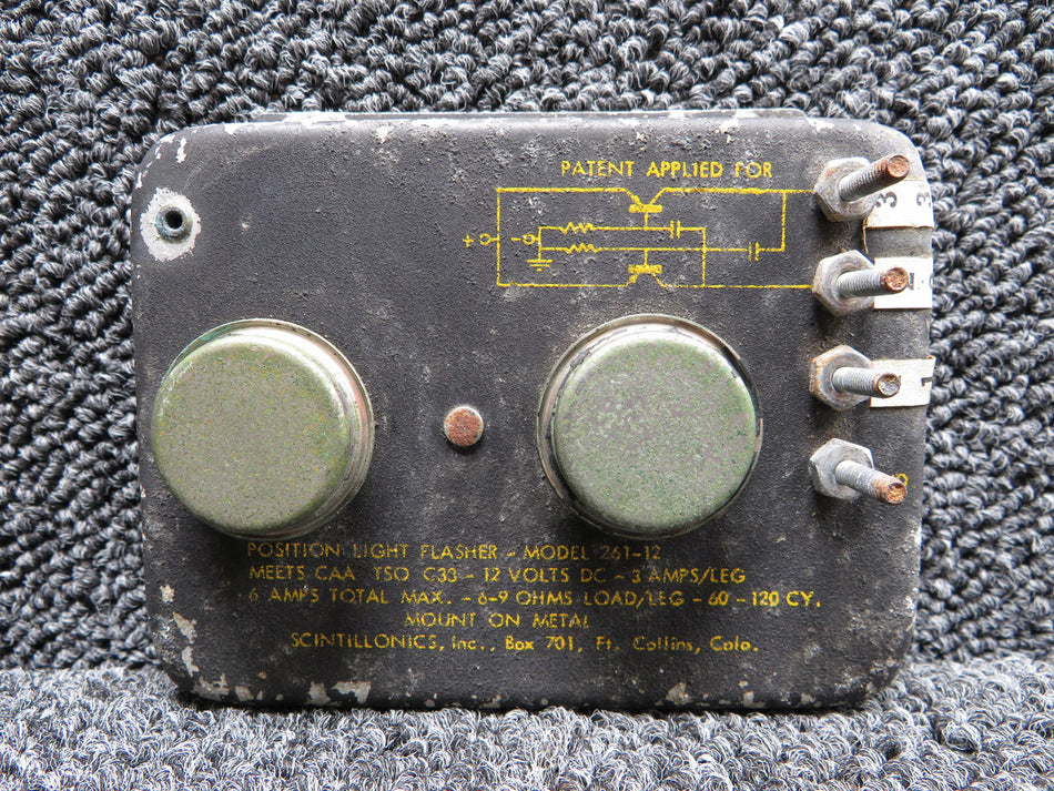 0713511-1 Scintillonics 261-12 Position Light Flasher (Damaged)(12V)(6A)