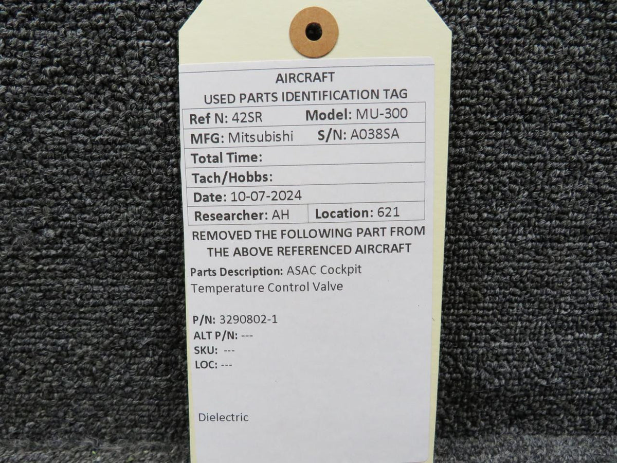 ASAC 3290802-1 ASAC Cockpit Temperature Control Valve
