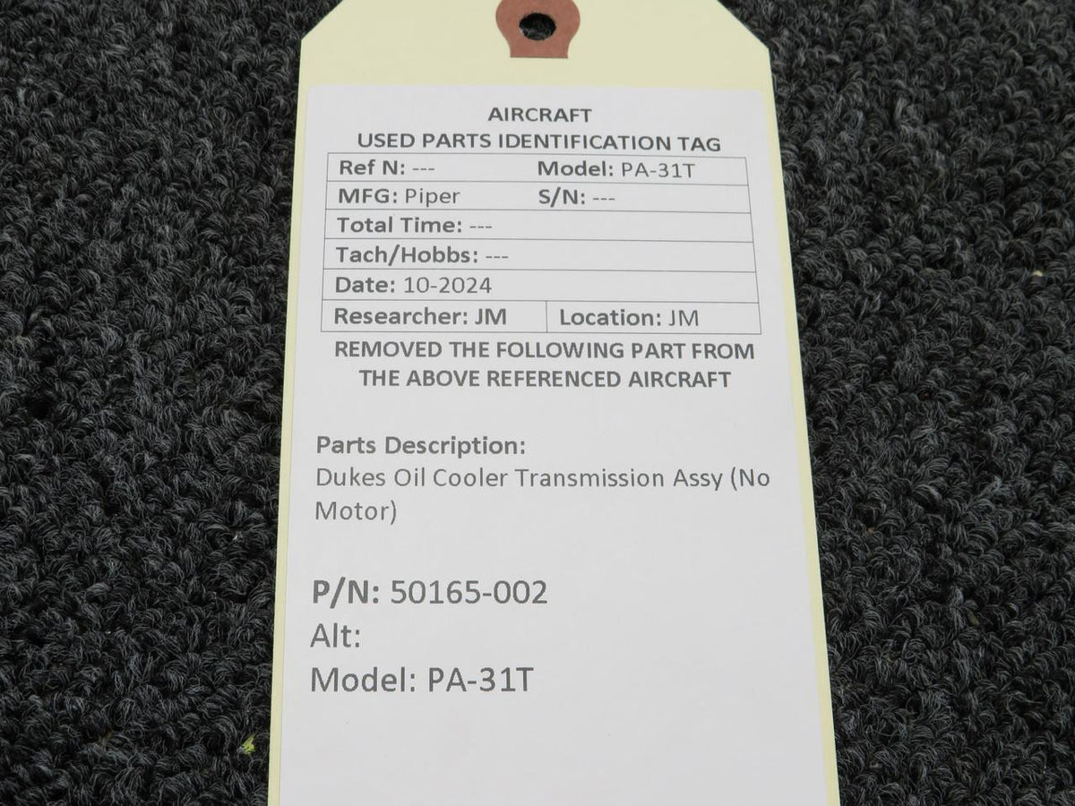 Dukes 50165-002 Dukes Oil Cooler Transmission Assembly (No Motor)