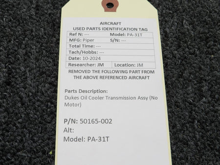 Dukes 50165-002 Dukes Oil Cooler Transmission Assembly (No Motor)