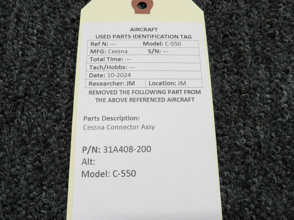 Cessna Aircraft Parts 31A408-200 Cessna C-550 Connector Assembly