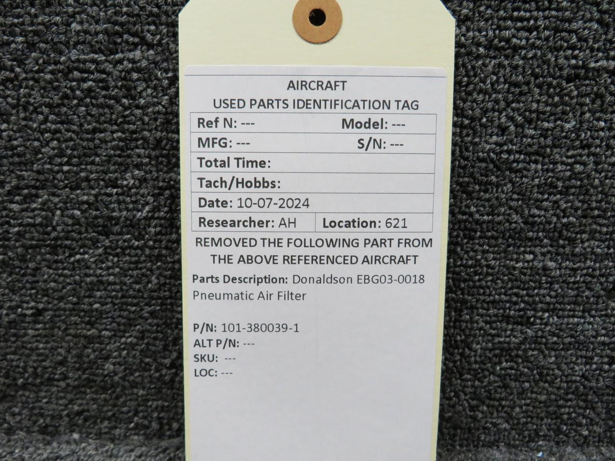 Donaldson 101-380039-1 Donaldson EBG03-0018 Pneumatic Air Filter
