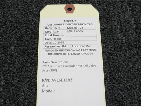 ITT Aerospace AV16E1182 ITT Aerospace Controls Shut-Off Valve Assy (28V)