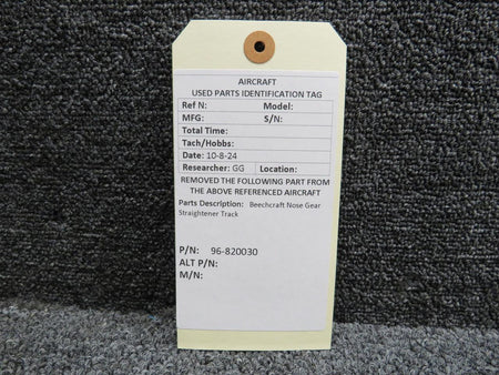Beechcraft Parts 96-820030 Beechcraft Nose Gear Straightener Track