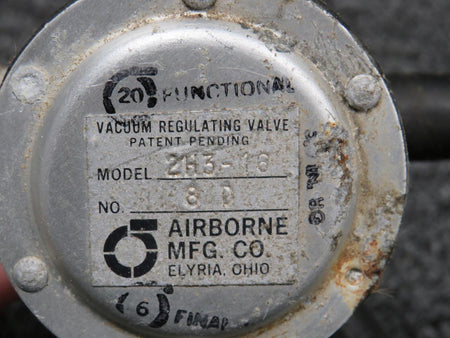 Airborne 2H3-16 (Alt: C482001-0401) Airborne Vacuum Regulating Valve with Hosing