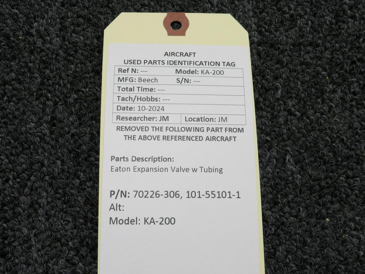 Eaton 70226-306, 101-55101-1 Eaton Expansion Valve with Tubing