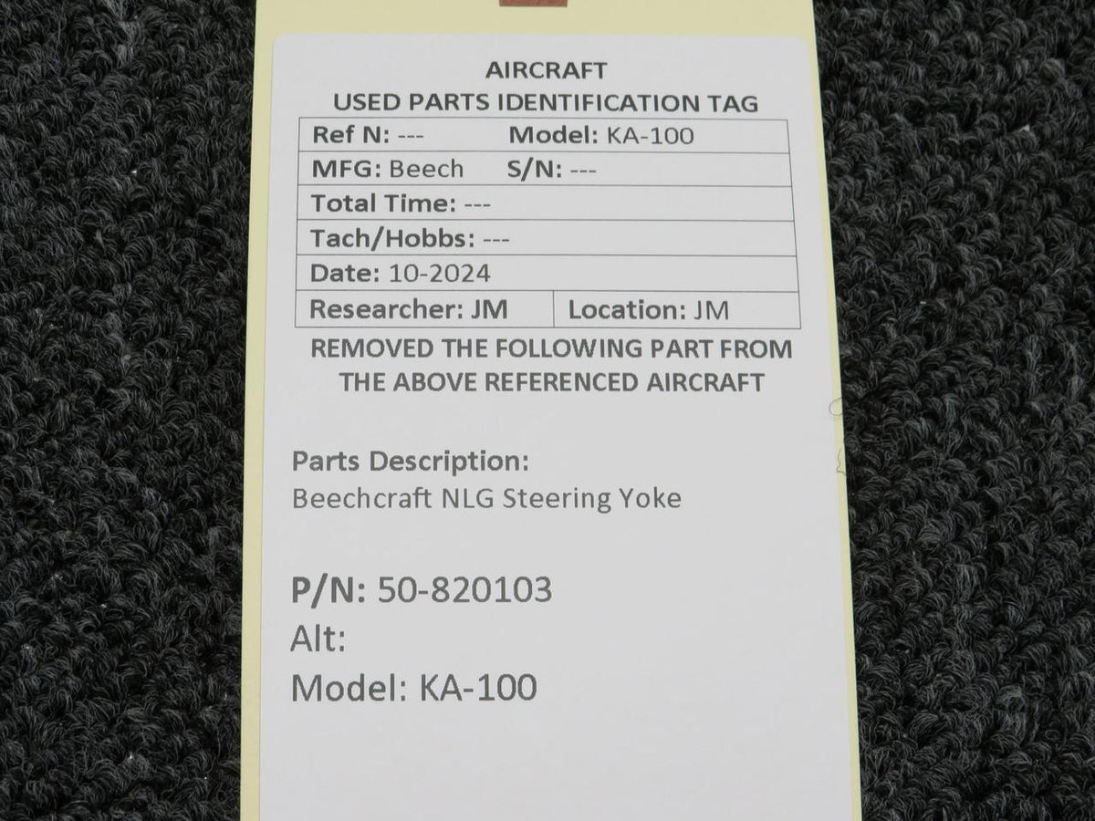 Beechcraft Parts 50-820103 Beechcraft KA-100 NLG Steering Yoke