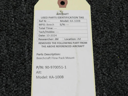 Beechcraft Parts 90-970051-1 Beechcraft KA-B100 Flow Pack Mount