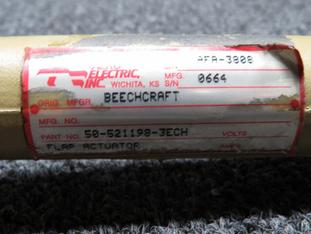 Beechcraft Parts 50-521198-3ECH (Alt: 50-521198-3) Beechcraft Flap Actuator Assembly LH