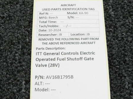 ITT General Controls AV16B1795B ITT General Controls Electric Operated Fuel Shutoff Gate Valve (28V)