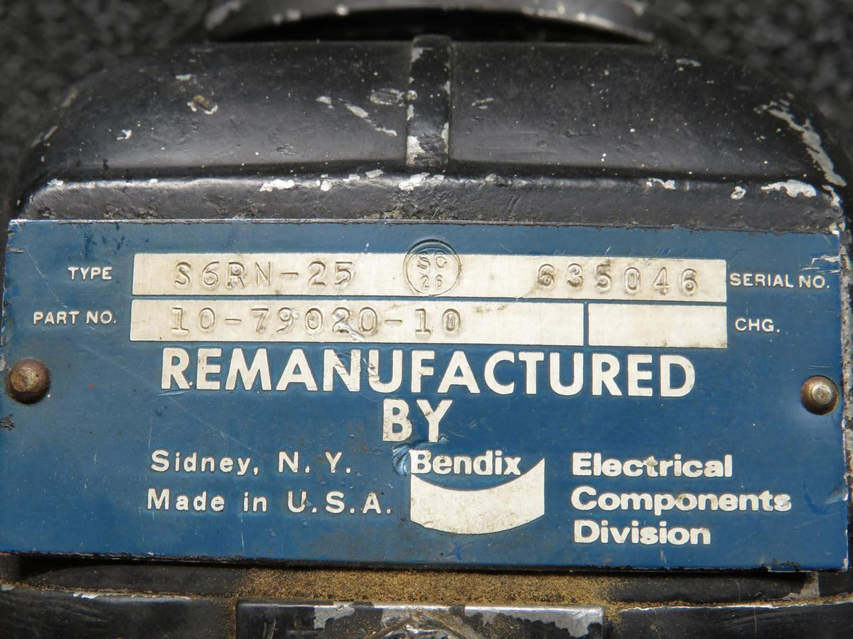 Bendix Airplane Parts & Equipment 10-79020-10 Bendix Type S6RN-25 Magneto with Harness