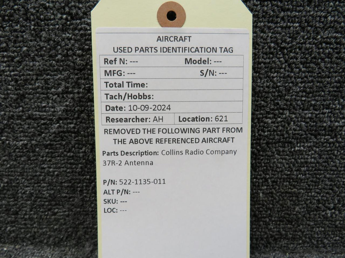 Collins 522-1135-011 Collins Radio 37R-2 Antenna