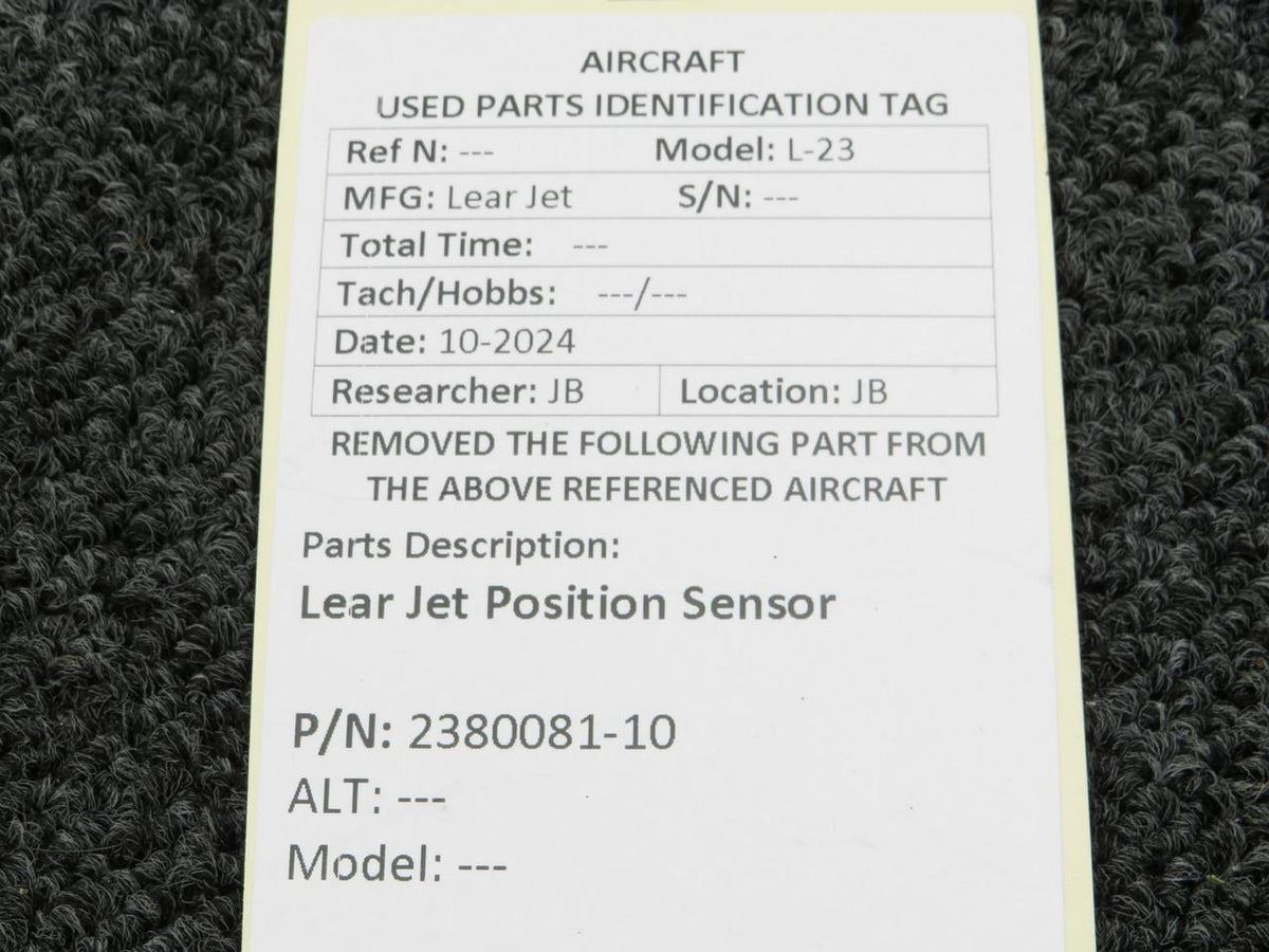 Learjet 2380081-10 Lear Jet Position Sensor