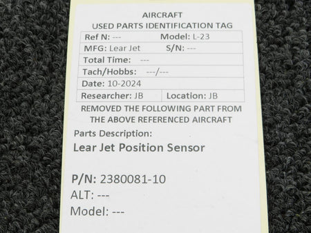 Learjet 2380081-10 Lear Jet Position Sensor