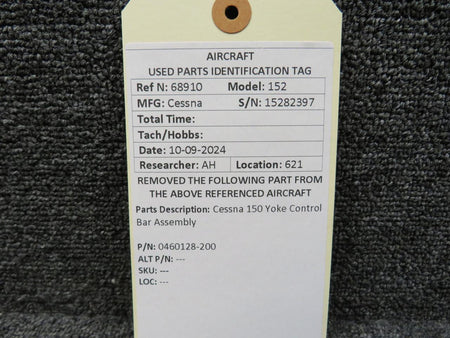 Cessna Aircraft Co 0460128-200 Cessna 150 Yoke Control Bar Assembly